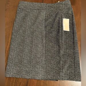 MICHAEL KORS Size S Black and White Patterned Pencil Skirt